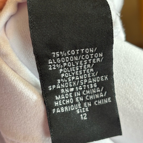 1822 Denim White Skinny Pull On Jeans Size 12 - Picture 5 of 5